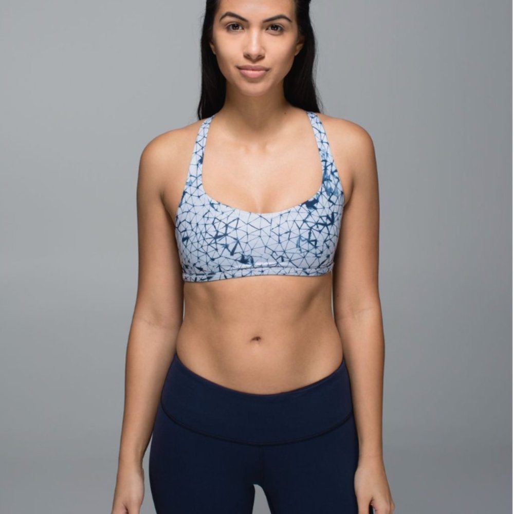 Lululemon Free To Be Bra Wild Star Crushed Silver Fox Deep Navy Black 6